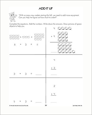 Add It Up - Addition Worksheet for Kids