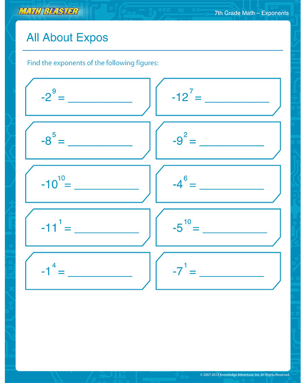 All About Expos - Geometry Worksheet for Kids
