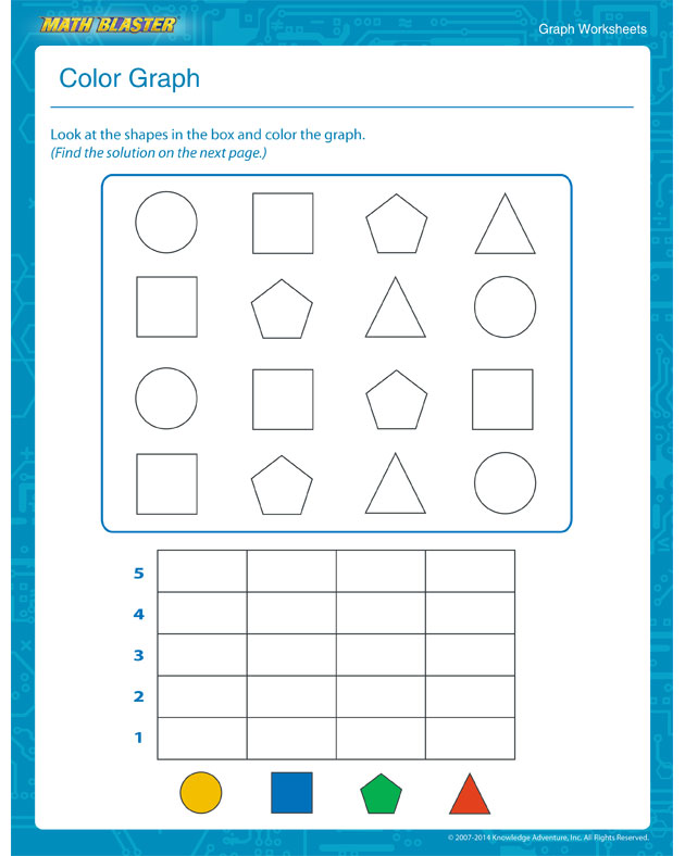 Color Graph - Free Graph Worksheets to Teach your Child