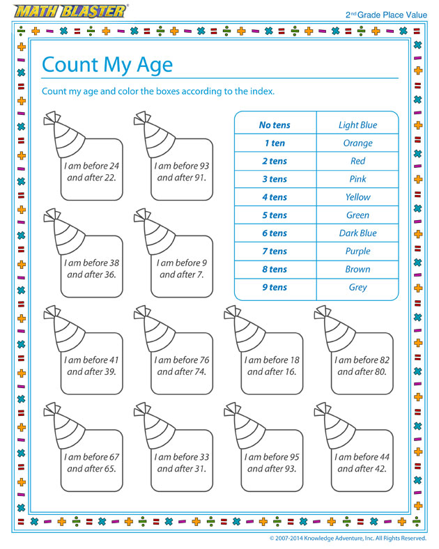 Printable place value worksheet