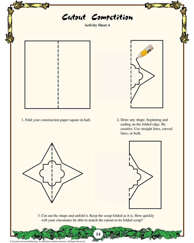 Cutout Competition - Math Worksheet for Kids