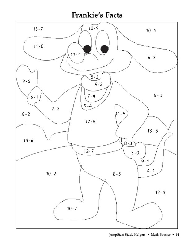Frankie's Facts - Subtraction Activity for Kids