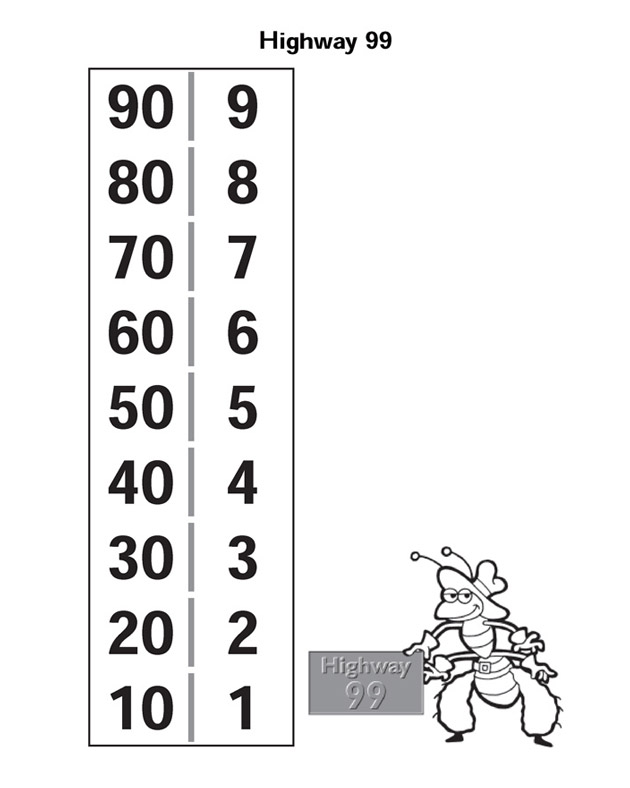 Highway 99 – Addition Worksheet for Kids