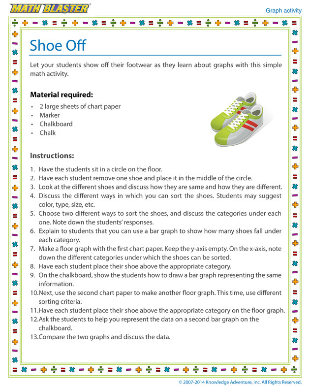 Shoe Off - Pie Graph Activity for Kids
