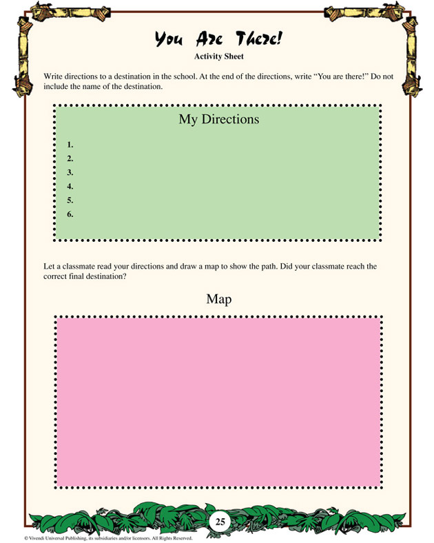 You Are There! - Math Worksheet for Kids