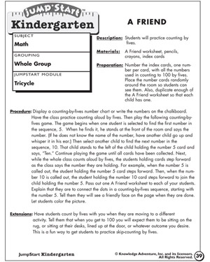 Camp Ladybug - Printable Counting Activity for Kindergarten