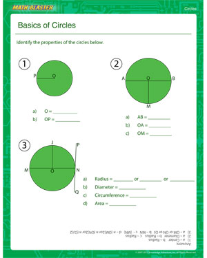 Basics of Circles - Free Circles Worksheet for Kids