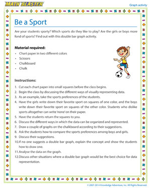 Be a Sport - Printable Graph Activity for Kids