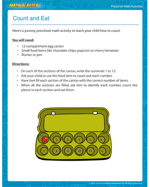 Have you seen 'Count and Eat'- MathBlaster's Free Fun Math Activity for Preschoolers