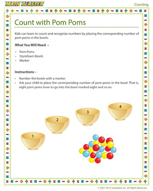 Free Counting Activity for Kindergarten
