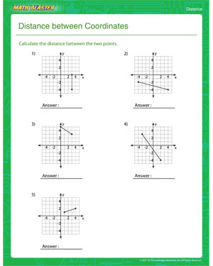 Free distance Worksheet