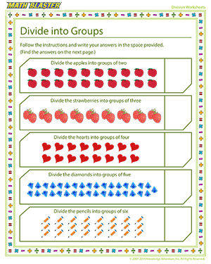 Printable Division Worksheet for Elementary Grades