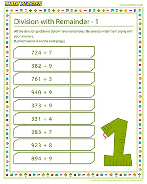 Free division worksheet