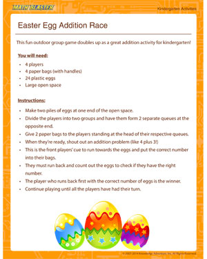 Free Math Activity for Kindergarten