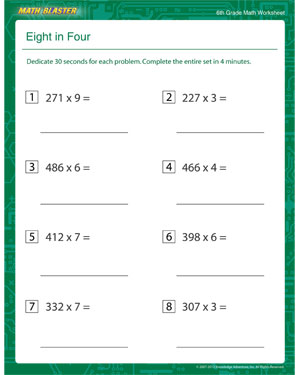 Sales Graph - Printable Math Worksheet for Sixth Grade