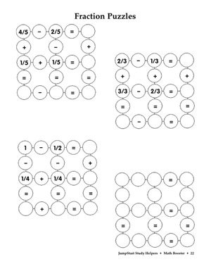 Fraction Puzzles - Printable Fraction Activity for Kids