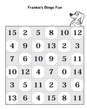 Frankie's Bingo Fun - Elementary Subtraction Worksheet