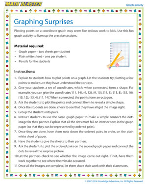 Graphing Surprises - Printable Graph Activity for Kids