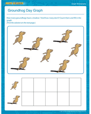 Groundhog Day Graph - Online Graph Worksheet and Printable