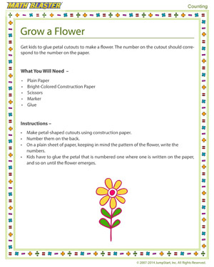 Free Counting Activity for Kindergarten