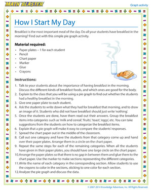 How I Start My Day - Printable Graph Activity for Kids
