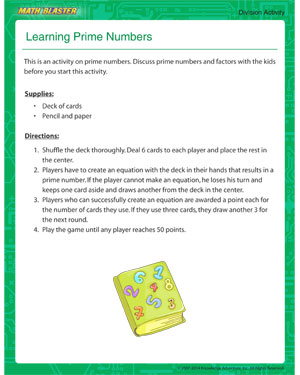 Division activity for kids