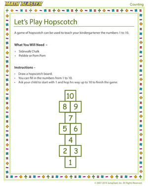 Free Counting Activity for Kindergarten