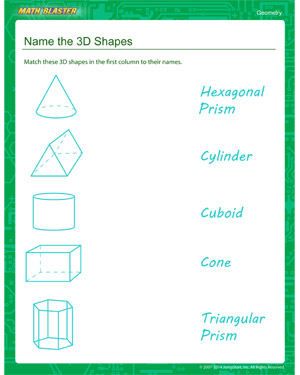 Free second grade geometry worksheet