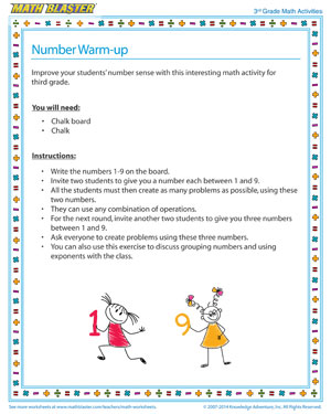 Number Warm-up - Did you see this fun 3rd Grade Number Sense Activity?