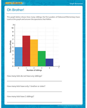 Oh Brother! - Printable Graph Worksheet for Kids