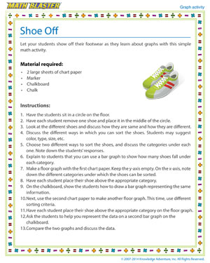 Shoe Off - Printable Graph Activity for Kids
