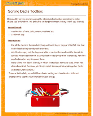Free Math Activity for Kindergarten