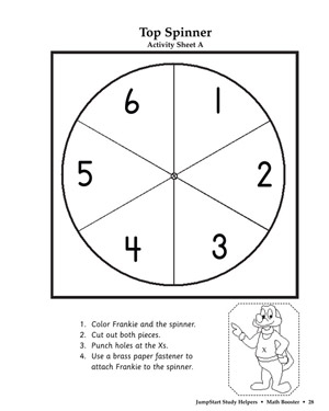 Top Spinner - Printable Multiplication Activity for Kids