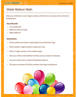 Free Math Activity for Kindergarten